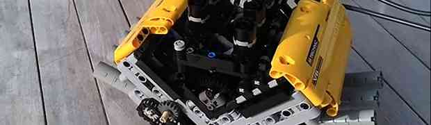 Nevjerovatni LEGO V8 motor i tiptronik-sekvencijalni mjenjač sa 6 brzina