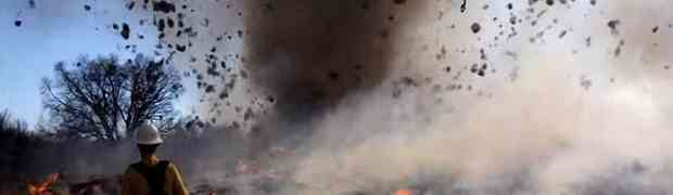 SCENA OD KOJE ZASTAJE DAH: Vatrogasac snimio nevjerovatni vatreni tornado!
