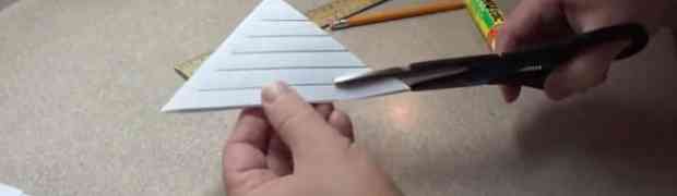Isjekla je papir duž linija, ali ne do kraja. Krajnji rezultat će vas oduševiti (VIDEO)