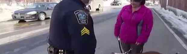 Policajac je zaustavio ovu ženu s Pit bullom. Ono što je uradio u nastavku ostaviće vas bez teksta