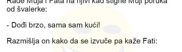 VIC DANA: Mujo i Fata su radili na njivi. Za to vrijeme Muji stiže poruka od švalerke.