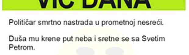 VIC DANA: Političar smrtno nastradao u saobraćajnoj nesreći. Nije očekivao ono što će se zatim desiti...