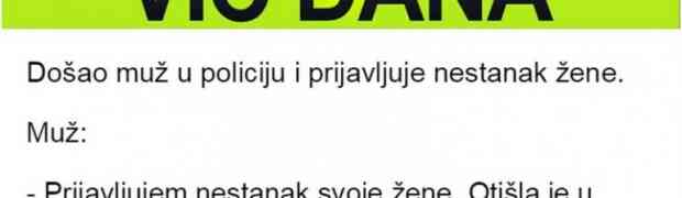 Muž u policiji prijavljuje nestanak žene. Ono što im je rekao je od neprocenjive važnosti za njen pronalazak!